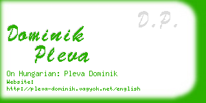 dominik pleva business card
